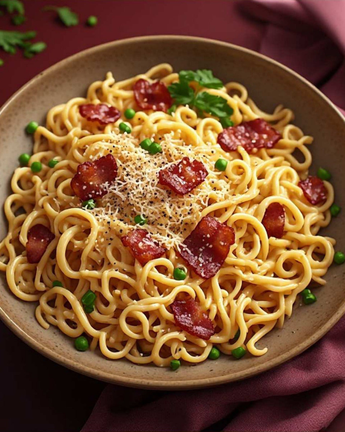 Ramen Gone Rogue Volume Two — Carbonara Without a Trust Fund — food photograph
