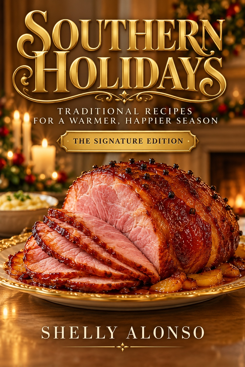 Southern Holidays Signature Edition approved festive glazed ham cover by Shelly Alonso