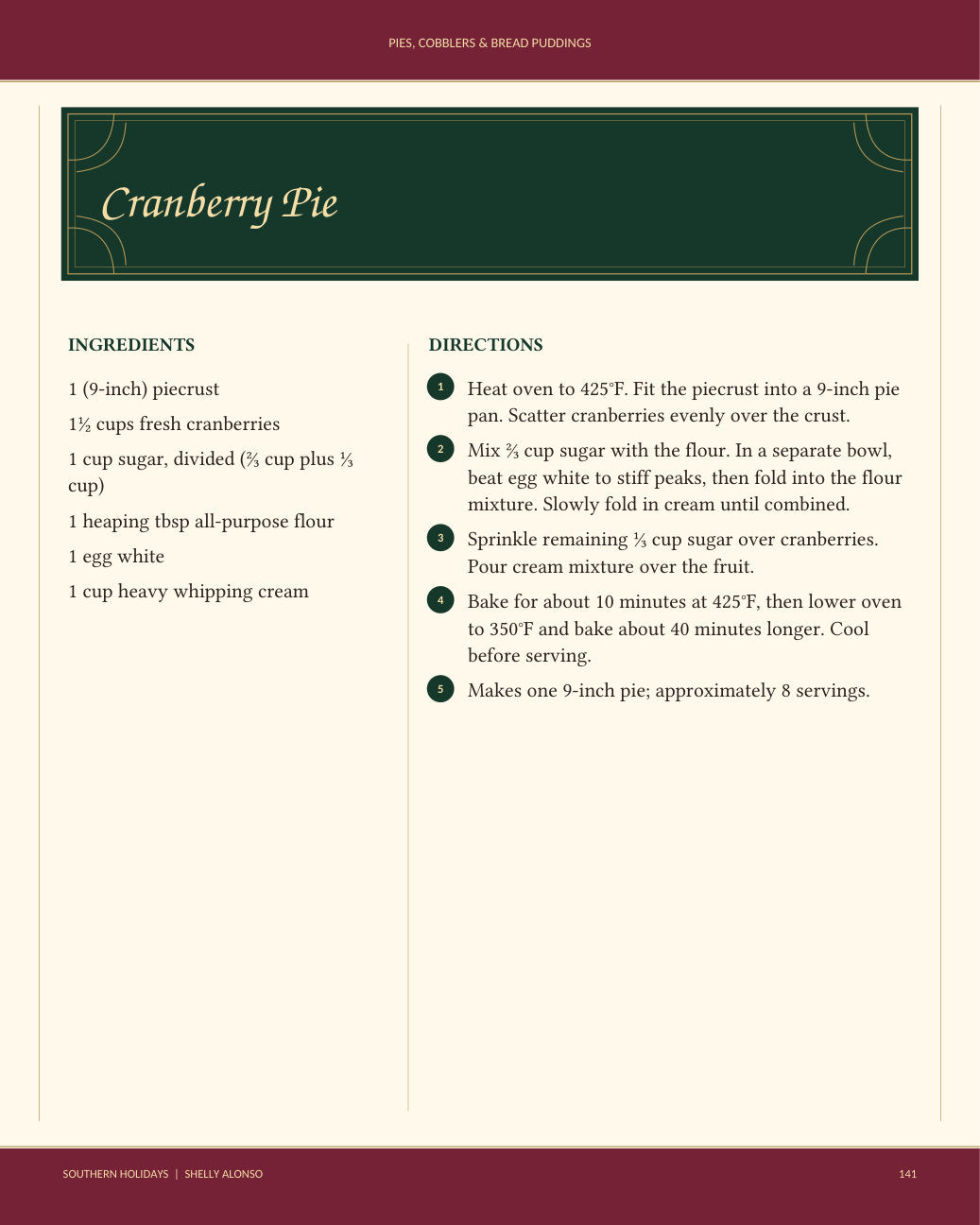 Actual customer PDF interior sample page 145 | signature